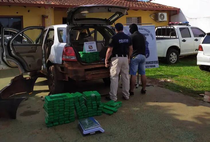 El sindicado había sido detenido con la carga de más de 90 kilos de droga.