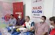 Julio Ullón y equipo en la conferencia de prensa