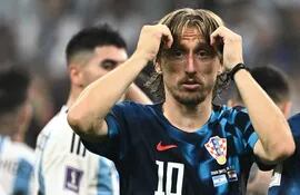 Luka Modric fue crítico con el árbitro del Croacia - Argentina