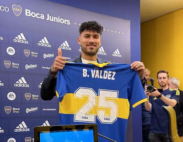 Bruno Valdez utilizará la dorsal número 25 en Boca Juniors.