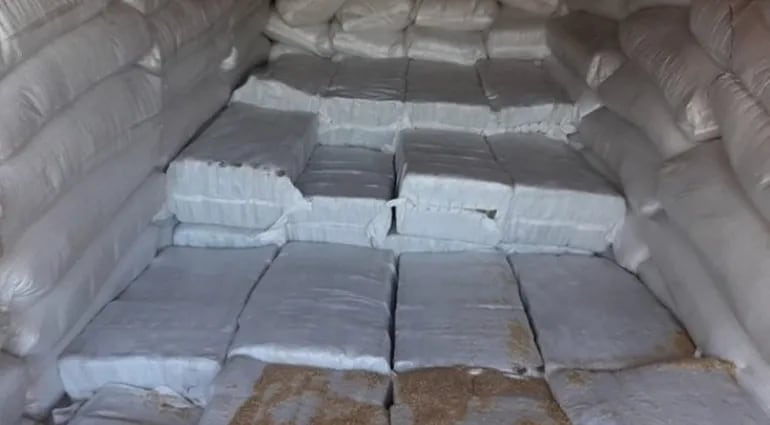 Cocaína incautada en Bélgica y que investiga la fiscalía paraguaya.