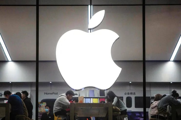 Una tienda de Apple en China.