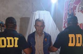 Damián Lezcano Mendoza (centro), principal sospechoso del feminicidio de Nancy Videla.