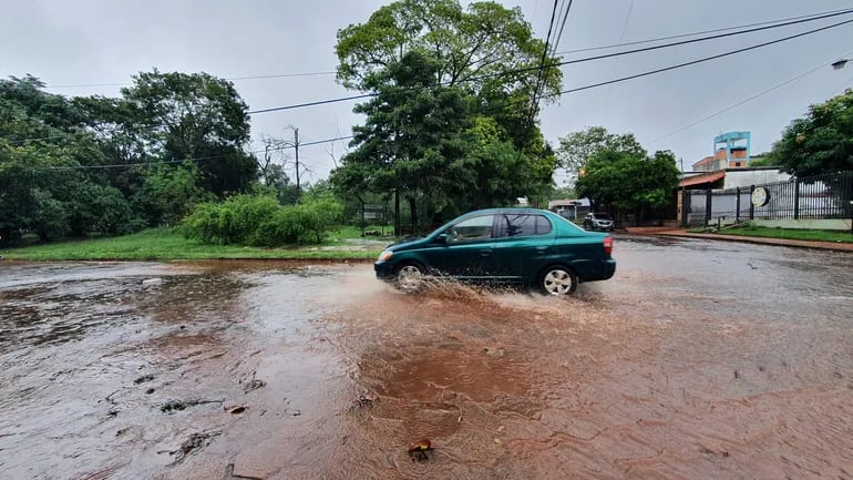 Una jornada lluviosa se registró en prácticamente todo el Alto Paraná.