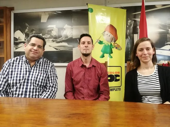 César Manuel "Lito" Barrios, Manuel Martínez y Laura Fahrenkrog brindaron detalles del primer Seminario de Investigación Musical que lleva adelante el Ateneo Paraguayo.