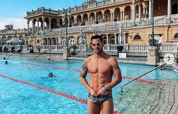 Renato Prono, en una anterior visita a Budapest. Hoy nadará en el Mundial de la FINA 2022.