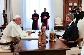 El papa Francisco había recibido al presidente de la República en el año 2018.