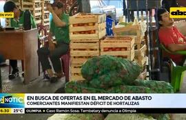 Mercado de Abasto: Sequía afecta provisión de hortalizas.