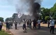 Protesta de los funcionarios de la ANDE en Paraguarí.