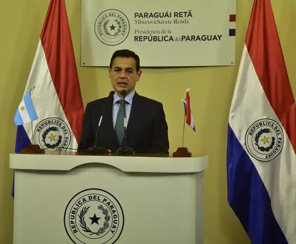 Rubén Ramírez Lezcano, ministro de Exteriores de Paraguay. (archivo)
