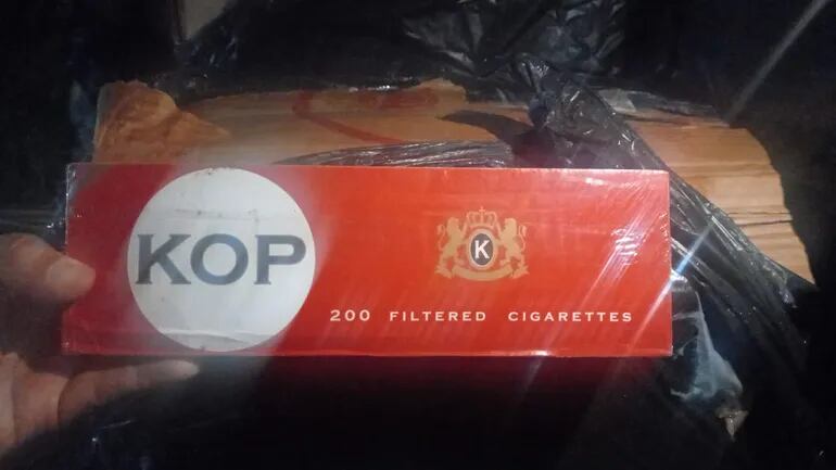 Kop es una de las marcas de cigarrillos incautados a orillas de Lago Itaipú.