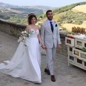 Belén y Federico se casaron en Italia.
