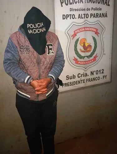 Hugo Alberto Toledo, detenido por la Policía Nacional tras golpear a su expareja y familiares.