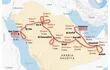 Mapa de Arabia Saudita con el recorrido del Rally Dakar 2023 - AFP / AFP