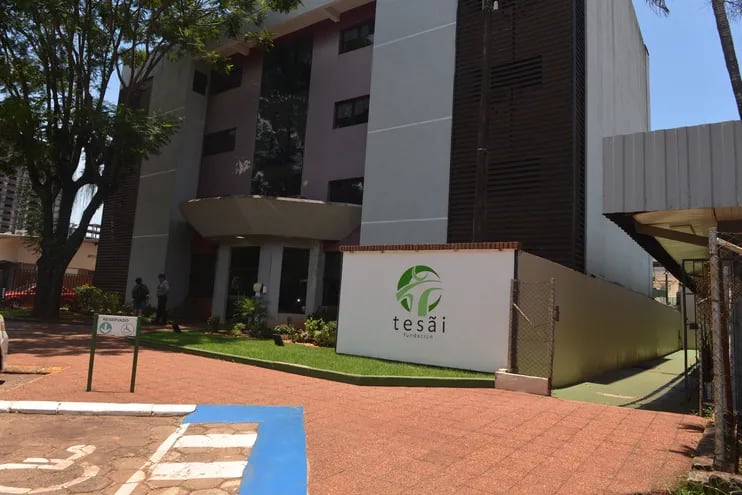 La sede de la Fundación Tesãi en Ciudad del Este. Este ente es financiado por la Itaipú Binacional.