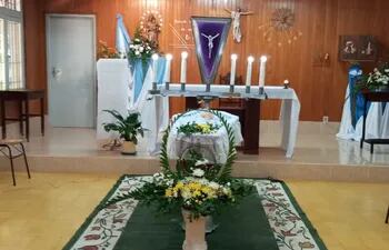Se ofreció una misa de cuerpo presente por el fallecimiento de la hermana Mariblanca, en la congregación de la que formaba parte.