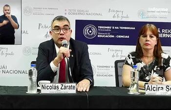 Rendición de cuentas del MEC, de marzo a diciembre de este año, fue realizada por el ministro Nicolás Zárate.
