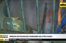 Presos se fugaron de la Comisaría de Lote Guazu