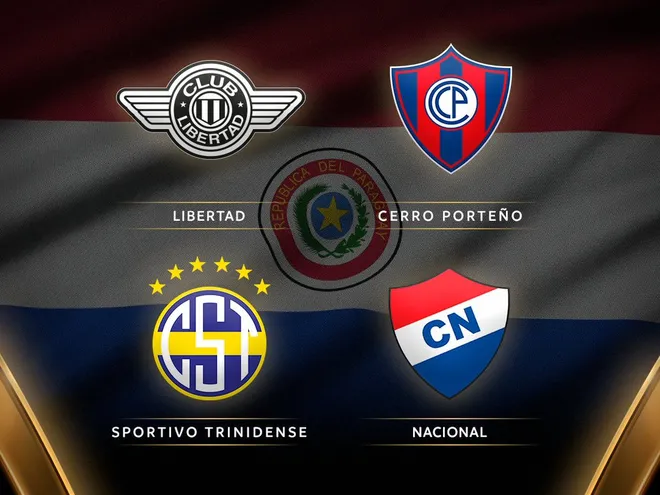 Los cuatro clasificados de Paraguay a la Copa Libertadores 2024.