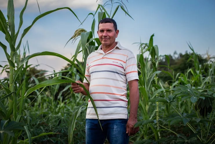 Maximino Villasanti, uno de los trabajadores que fue parte del gran proyecto de Conservación de Agua en la Reserva de Mbaracayú.
