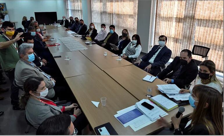 La reunión de los representantes de las 8 Cajas con autoridades del Ministerio de Trabajo, Empleo y Seguridad Social