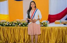 Lida Rosa Escobar Pereira, intendenta reelecta de Nueva Colombia.