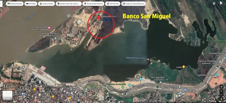 Allí se ubica el astillero que usará terreno del Banco San Miguel para su negocio.
