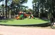 Un parque infantil dentro de la plaza La Libertad de Presidente Franco, que será revitalizada.