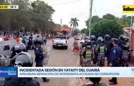 Video: En medio de manifestaciones, aprueban rendición en Yataity del Guairá