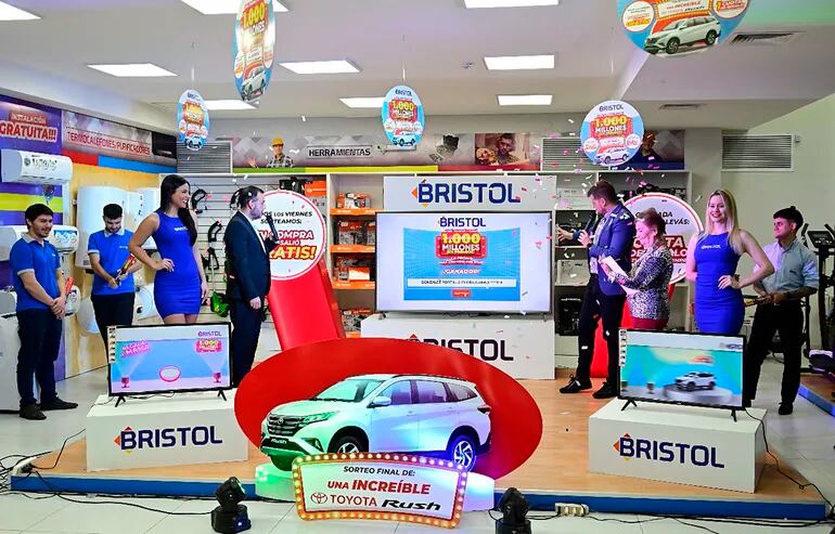 Todos los viernes, en Bristol harán el sorteo de “Tu compra te salió gratis”, que forma parte de su campaña “¡Vení, comprá y ganá 1.000 millones en premios!”.