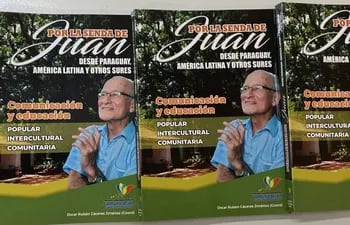 Portada del libro “Por la senda de Juan... desde Paraguay, América Latina y otros sures”, en homenaje al intelectual paraguayo Juan Díaz Bordenave.