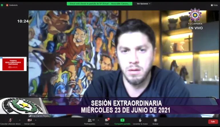El diputado Carlos Rejala denunció que el Gobierno no tiene plan y depende del Brasil para la revisión del Anexo C.