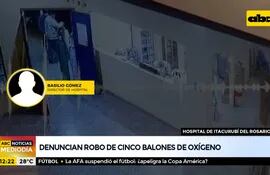 Denuncian robo de cinco balones de oxígeno en Itacurubí del Rosario