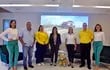 Representantes de Petrobras, el Touring y Automóvil Club Paraguayo y la Asociación de Todoterrenos durante la presentación.