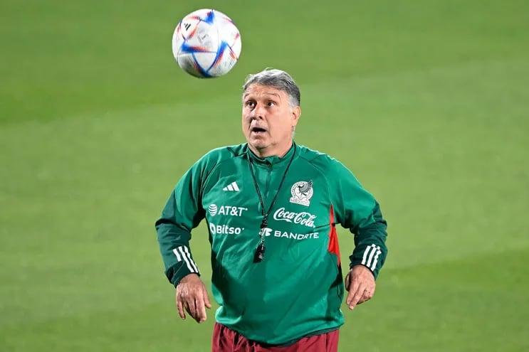Gerardo Tata Martino, entrenador argentino que dirige a la selección de México y que mañana enfrentará a la Argentina en una decisivo partido.