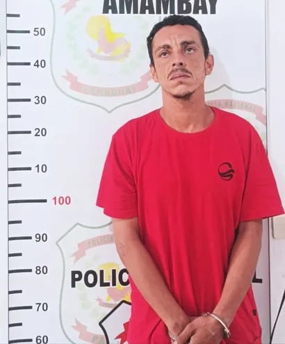 Marcelo Bruno Santos Barbosa (37), detenido en Bella Vista Norte.