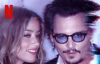 El juicio entre Amber Heard y Johnny Depp llegó a Netflix. Imagen promocional de la serie sobre el juicio de los actores.