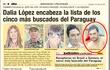 Este año, el matón Alcides Medina Brítez (en círculo) fue incluido entre los cinco más buscados del Paraguay.