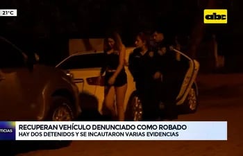 Video: Recuperan vehículo denunciado como robado