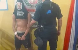 Ever Daniel Riquelme Reyes quedó preso en la Comisaría de Yaguarón.