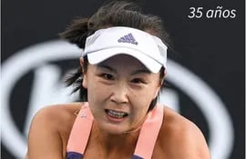 Ficha de la estrella del tenis chino Peng Shuai, de la que no se sabe nada desde que denunció que un poderoso expolítico la había agredido sexualmente - AFP / AFP
