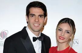 Kaká y Caroline Celico cuando eran esposos en el 2014. | Foto: Getty Images