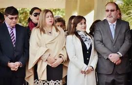 Digno Caballero, su esposa Blanca Vargas junto con el matrimonio Rocío Abed y Justo Zacarías.