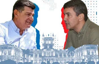 Efraín Alegre y Santiago Peña pujan por la presidencia de la República en las Elecciones 2023.