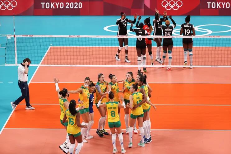 Brasil derrotó a Kenia y tuvo un pleno de victorias en el vóley femenino.