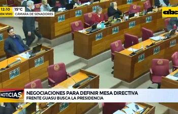 Intensas negociaciones para definir mesa directiva en la cámara de senadores