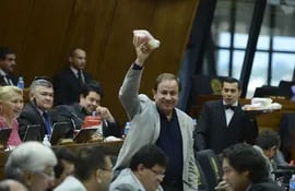 Eusebio Alvarenga, diputado por el PLRA (efrainista), fue removido como representante de la Cámara Baja ante el JEM para ubicar en el cargo al legislador Rodrigo Blanco.