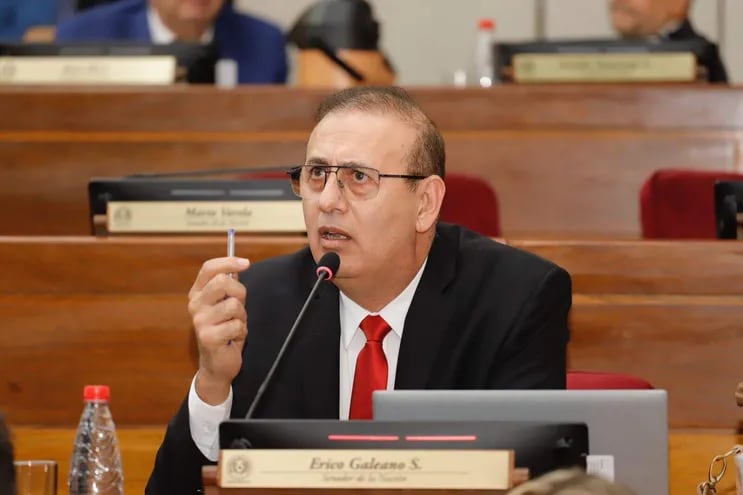 Senador Erico Galeano (ANR - cartista), procesado por supuesto lavado de dinero y asociación criminal.