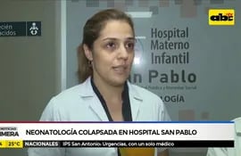 Neonatología colapsada en hospital San Pablo