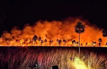 Imágenes de incendios forestales registrados en los últimos días, en varios puntos del país.